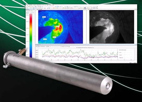 La caméra infrarouge PYROINC 768N pour surveiller, contrôler et maîtriser la température dans un four jusqu'à 1800 °C