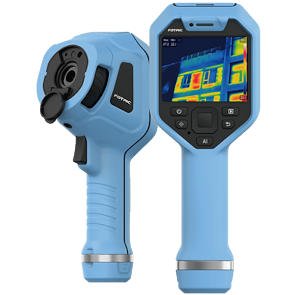 Location de caméra thermique portable pour localiser des points chauds sur une machine