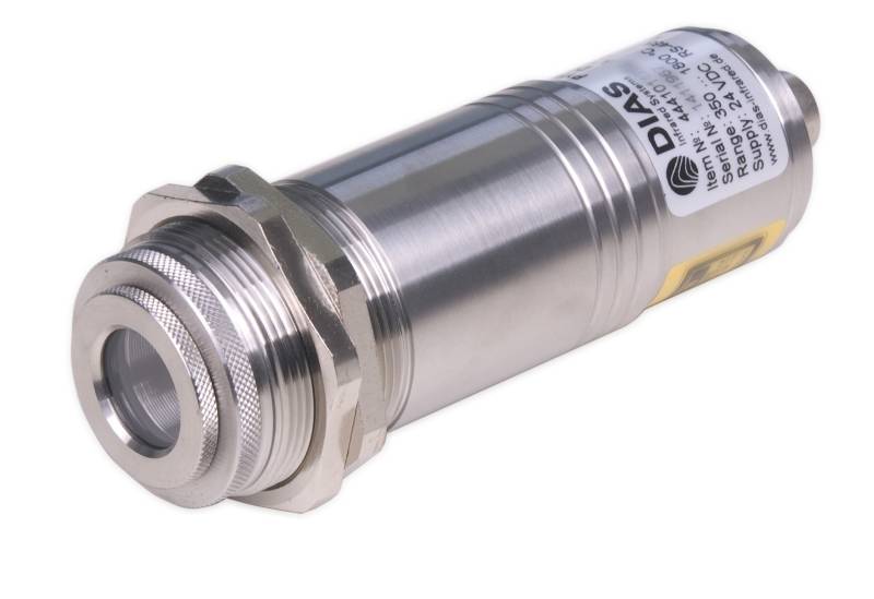 PYROSPOT pour mesure la température à travers une fenêtre en inox