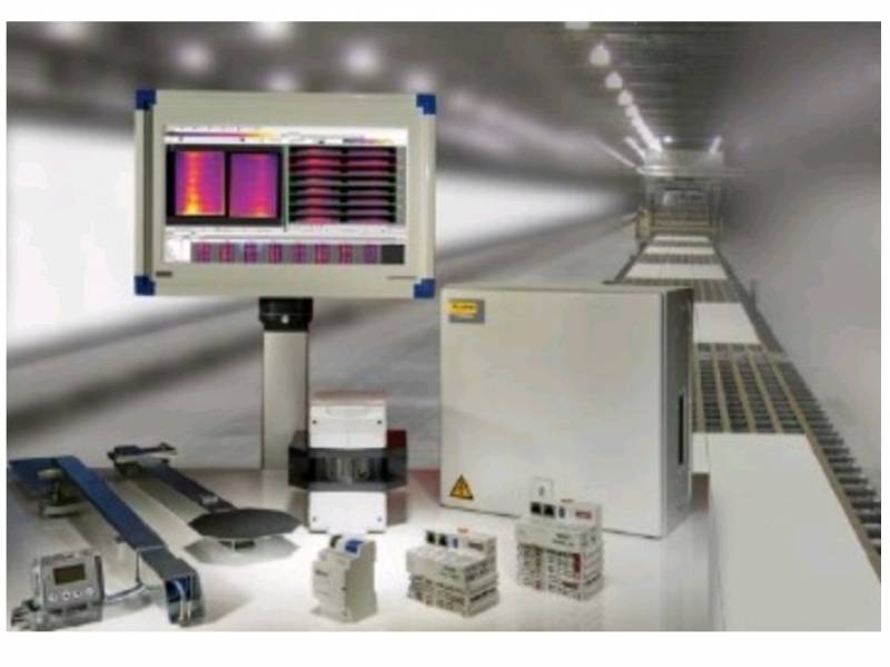 Système de scanners infrarouge TIP900 pour la mesure de température jusqu'à 350°C de plaque de plâtre